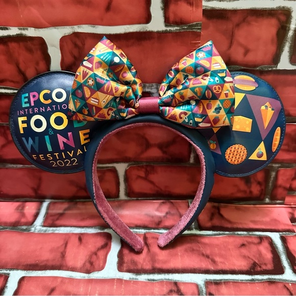Disney Colorful Epcot Food & Wine Festival 2022 Mickey Ears